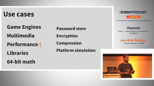 WebAssembly for the rest of us - Jan-Erik Rediger - Codemotion Amsterdam 2017 смотреть онлайн