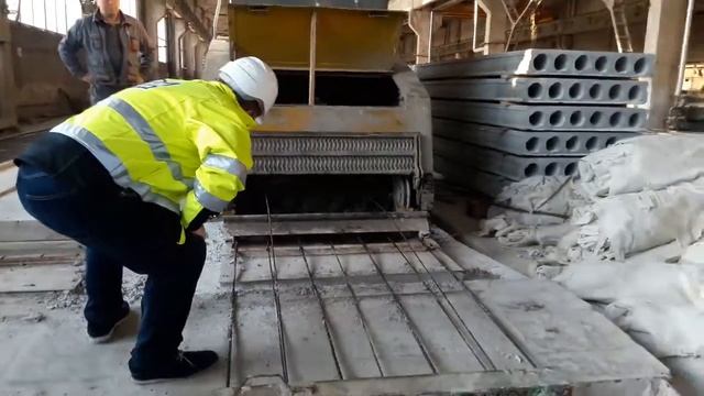 Настройка финского экструдера для производства плит перекрытия смотреть онлайн