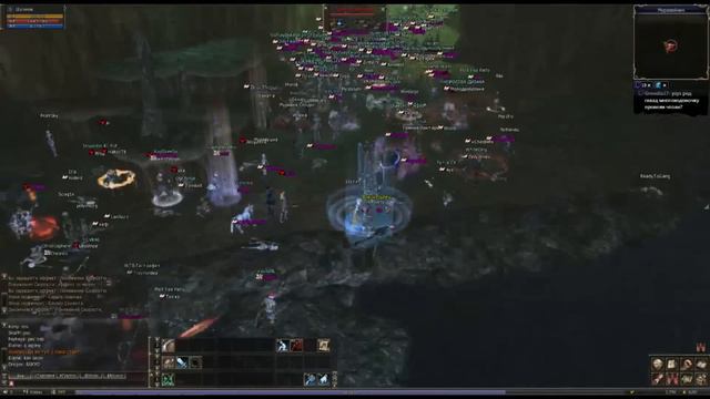 Lineage 2 Classic (RU official - Gran Kain) - Mass PVP Ant Queen AllMighty against ROA + Red Sky смотреть онлайн