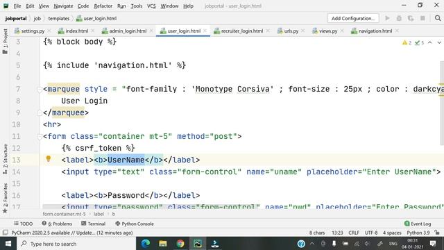 #7 Django Project || Online Job Portal Project || Hindi смотреть онлайн