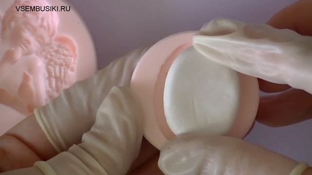 Подвеска и камея из полимерной глины с помощью силиконовых молдов смотреть онлайн