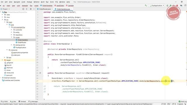 19. Spring Boot | Web Flux | CRUD | MongoDB | RouterFunction | Saving Order смотреть онлайн