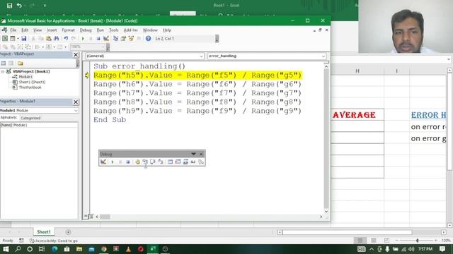 EXCEL VBA TELUGU PART -50 || ERROR HANDLING IN EXCEL VBA TELUGU || VBA ERROR HANDLING IN TELUGU || смотреть онлайн