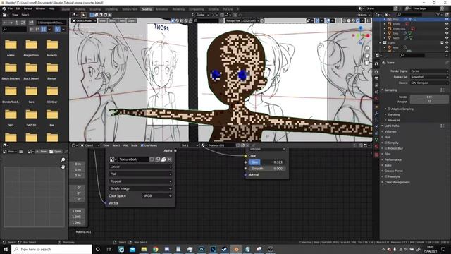 Blender Tutorial - MAKING YOUR OWN ANIME WAIFU (Part 12) смотреть онлайн