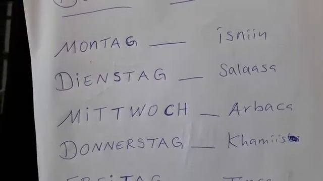 Deutsch wochentage lesson 3 YouTube смотреть онлайн