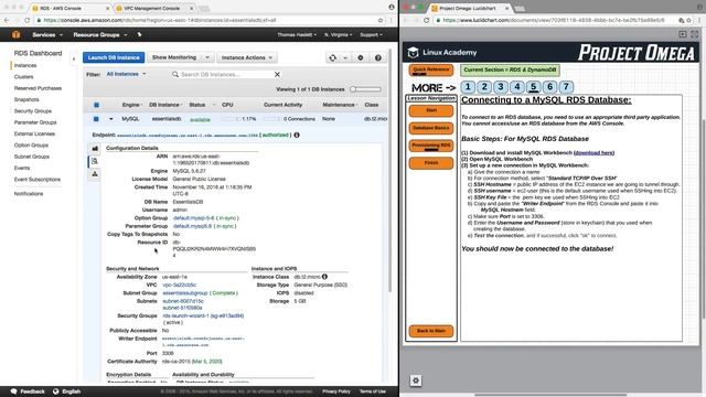AWS Essentials: Provisioning an RDS MySQL Database смотреть онлайн