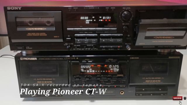 Pioneer CT W720R vs Sony TC WR665S - sound feel - dual well deck battle, using TDK SA-X & TDK MA смотреть онлайн