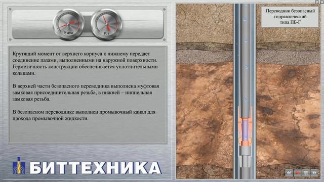 Переводник безопасный гидравлический ПБ Г смотреть онлайн