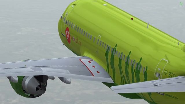 S7 Airlines Airbus A319 Takeoff And Landing