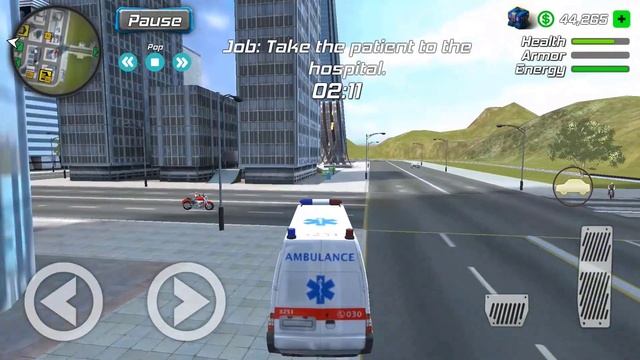 Grand Action Simulator - New York Car Gang #125 New Update Ambulance Driver смотреть онлайн