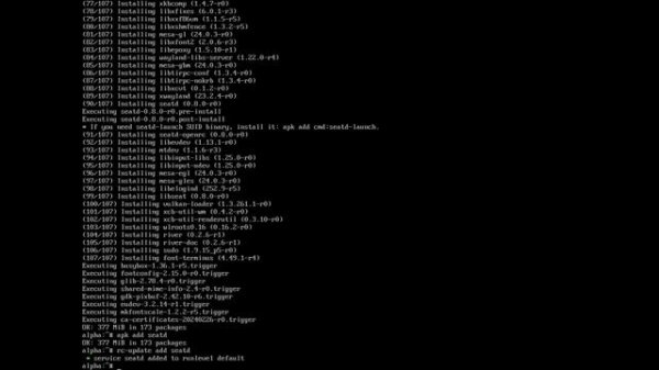 River WM Installation Guide for Alpine Linux.