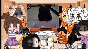 реакция персонажей канала Непета страшилки на тт  2/4 gacha life фан непеты 🍧🍫