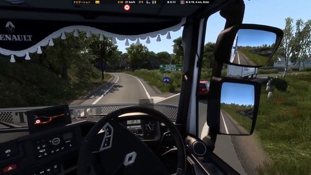 【ETS2】Euro Truck Simulator 2 Renault Rothmans 520HP Open pipe sound｜Alfaomega Map ＃3 смотреть онлайн