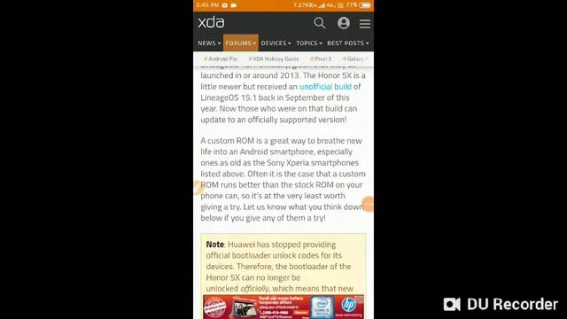 LineageOS 15.1 now available for the Honor 5X and 8 Sony Xperia devices смотреть онлайн