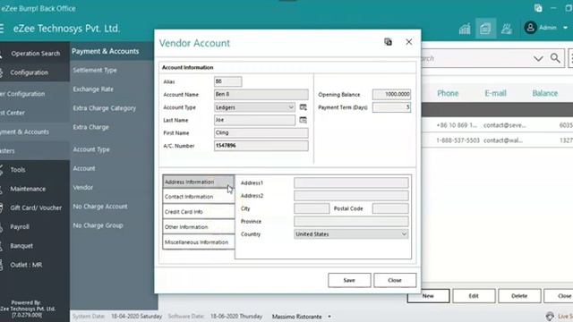 How to Create a Vendor Account in eZee BurrP Restaurant POS System? смотреть онлайн