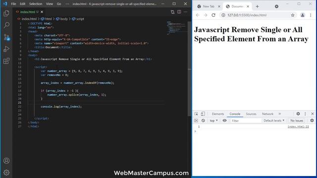 javascript array remove single or multiple values смотреть онлайн