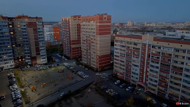 Вид с балкона дома Василенко 14/2, Благовещенск смотреть онлайн