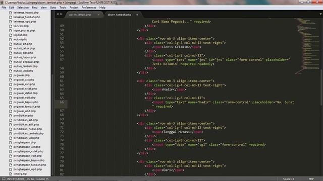 Cara Menambah Form Baru Pada Aplikasi WEB - Tutorial CRUD PHP MySql смотреть онлайн