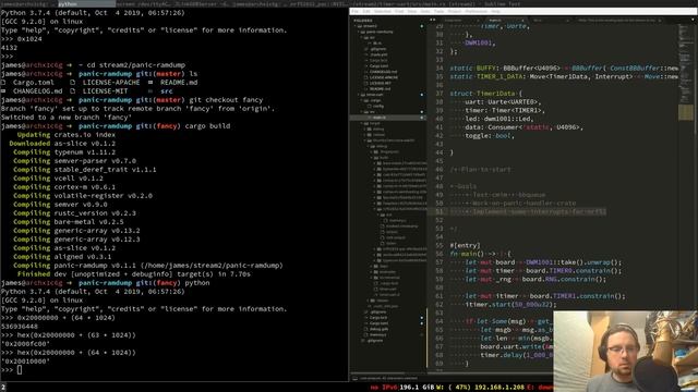 Embedded Rust: Streams, Interrupts, and Panics смотреть онлайн