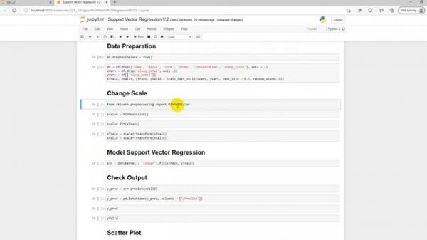 Support Vector Regression using Python
