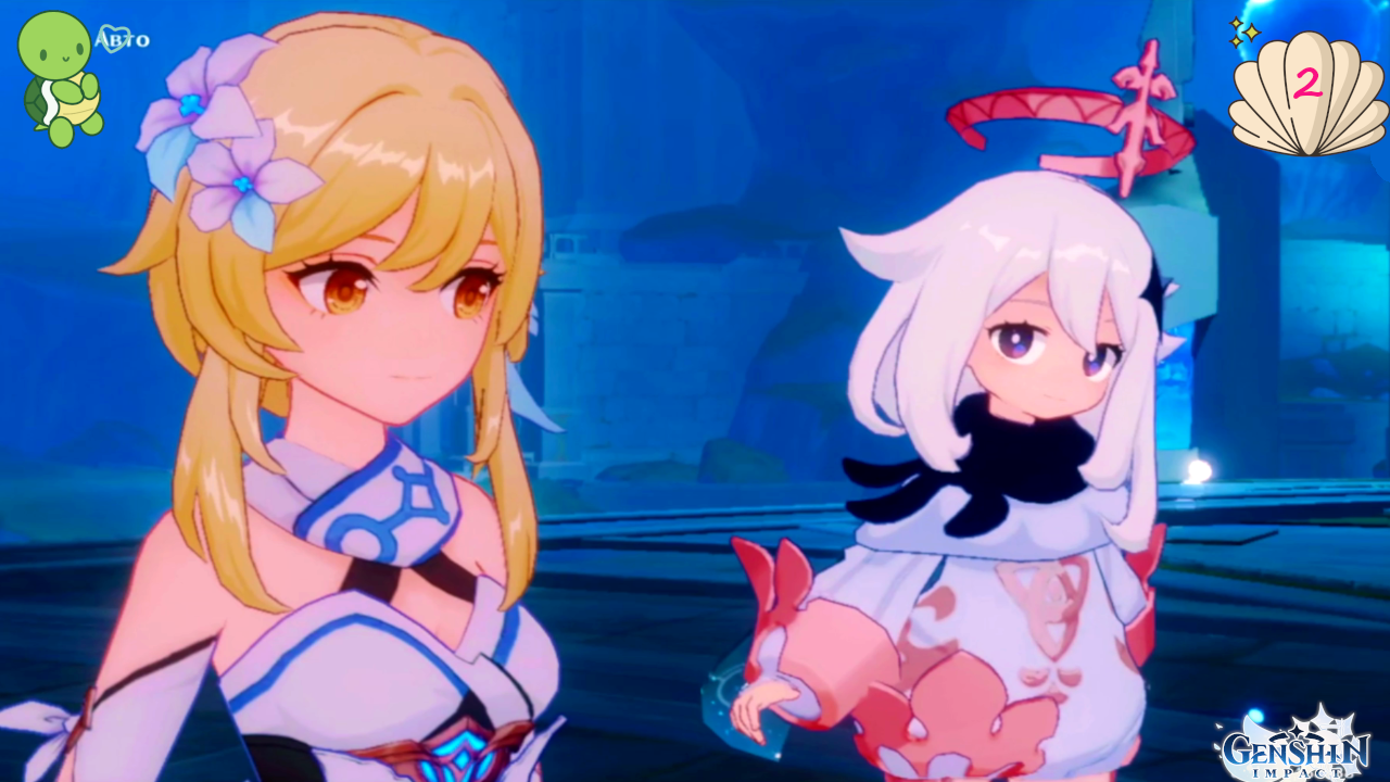 Геншин импакт: Знакомство с синем лягухом и история принцессы