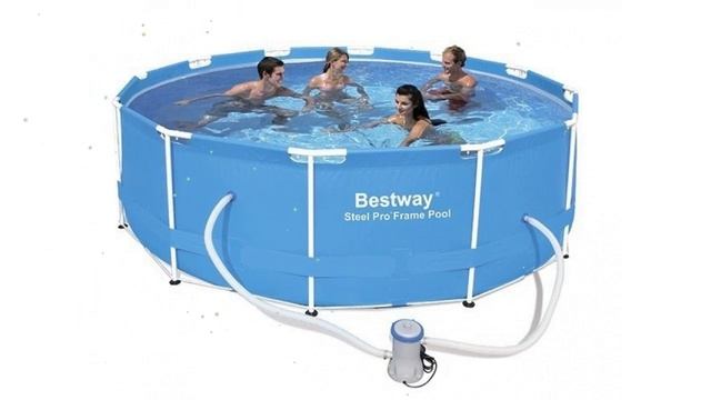 Каркасный бассейн BestWay, 366х100см, 9150л, фильтр-насос (BestWay) обзор 56260 BW смотреть онлайн