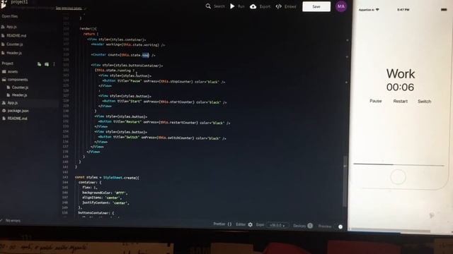 Pomodoro Timer in React Native смотреть онлайн