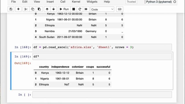 6. Reading, writing and saving excel and csv files in python pandas смотреть онлайн