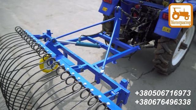 Грабли механические для трактора и минитрактора (3 точечное крепление) смотреть онлайн