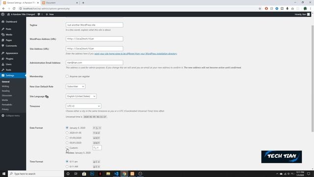 How To Show Date In Wordpress | Wordpress Theme Development Part 45 | Tech Tian