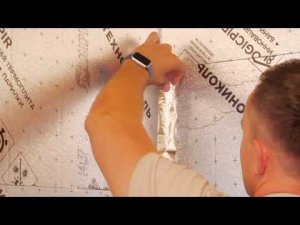 Проклейка термоплит PIR алюминиевым скотчем на углах.