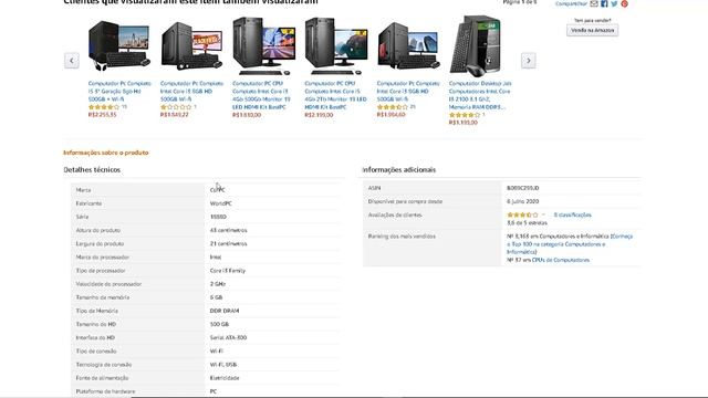 Computador PC CPU Completo com Monitor - INTEL CORE I3 смотреть онлайн