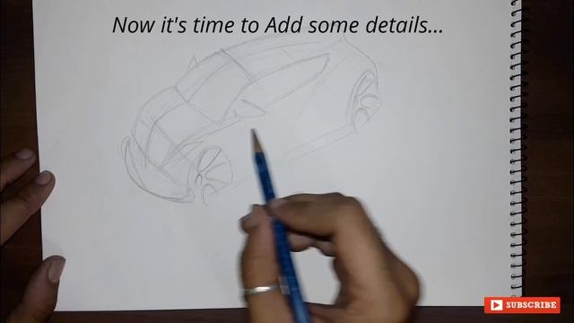 Tutorial #3 | How to sketch a car in upper 3/4 view| for beginners смотреть онлайн