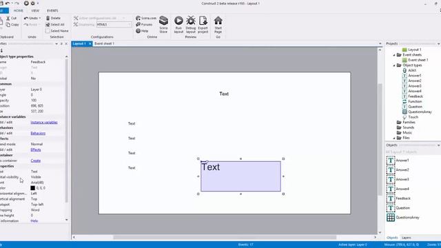 Building Games With Construct 2 Part 20 - Basics of a Trivia Game смотреть онлайн