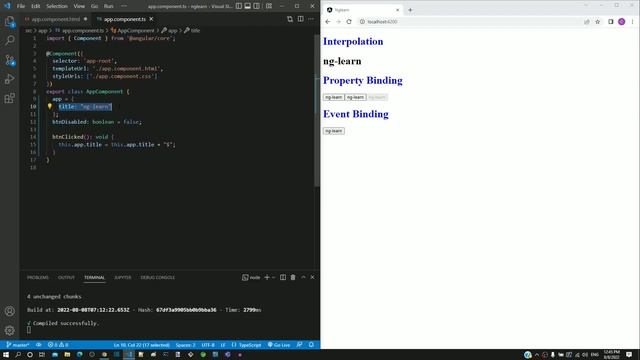 #6.3 - Template Syntax - Two Way Binding - Angular Syntax смотреть онлайн