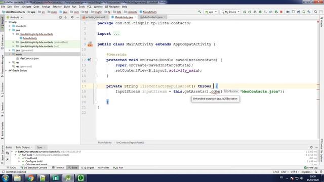 Vidéo 5: Partie 1 du TP, Lire un fichier json depuis le dossier assets смотреть онлайн