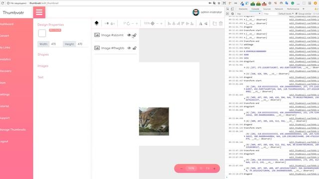 SPA Vue .js Admin panel with an image editor смотреть онлайн