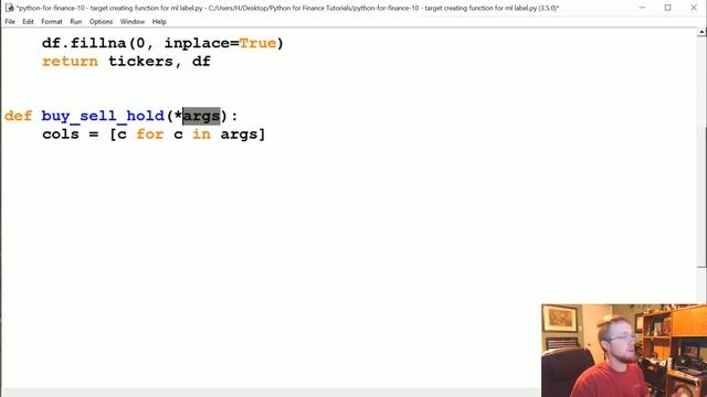 Creating machine learning target function - Python Programming for Finance p. 10 смотреть онлайн