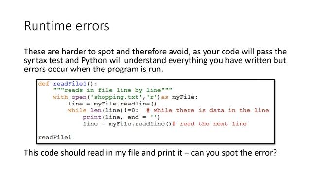 Types of errors (Chapter 13) GCSE Computer Science AQA смотреть онлайн