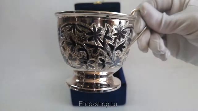 Серебряная чашка «Чаепитие» 73-19 смотреть онлайн