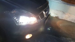 Китайские фары на nissan qashqai j10
