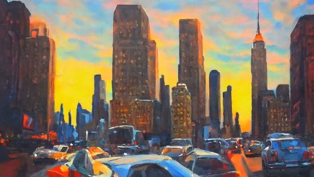 Virtual oil paintings of New York City streets using Stable-Diffusion смотреть онлайн