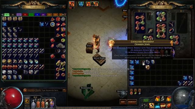 Path of Exile Act4: Crafting Jewels ROFL!! смотреть онлайн