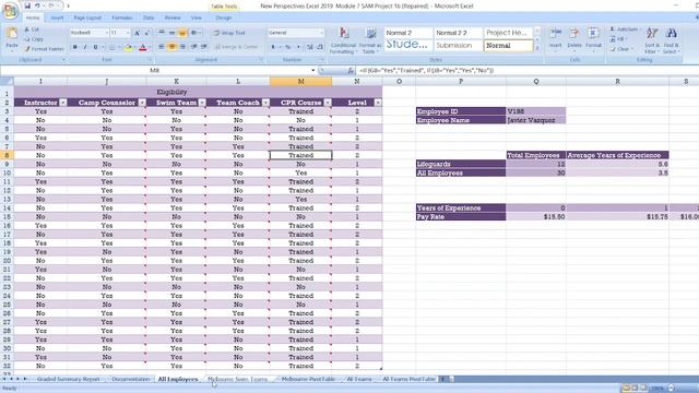 New Perspectives Excel 2019 | Module 7: SAM Project 1b #newperspectives #module7 #samproject1b смотреть онлайн