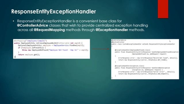 10. What is @ControllerAdvice | Generic Exception Handling | ResponseEntityExceptionHandler смотреть онлайн