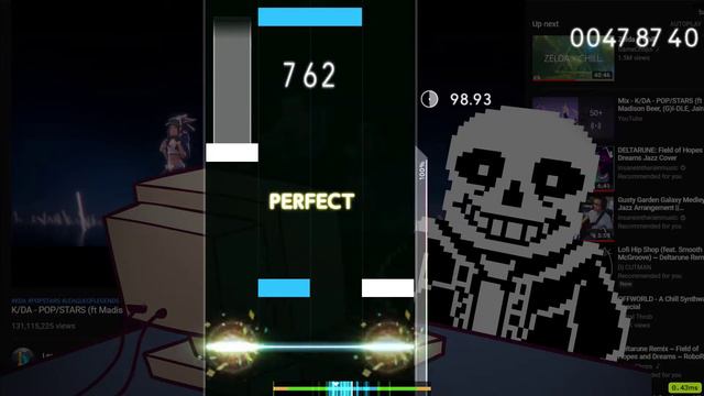 [Osu! mania 4K] League of Legends (Dj CUTMAN) - POP/STARS vs. MEGALOVANIA смотреть онлайн