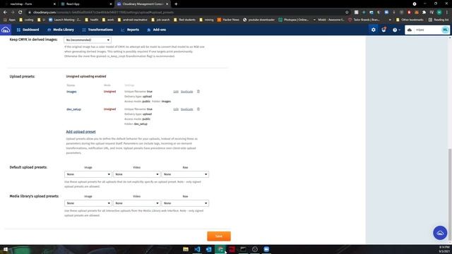 React - Uploading Images with Cloudinary смотреть онлайн