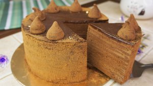 ТОРТ "ШОКОЛАДНЫЙ ТРЮФЕЛЬ" РЕЦЕПТ | ТРЮФЕЛЬНЫЙ ТОРТ С ТОНКИМИ КОРЖАМИ РЕЦЕПТ