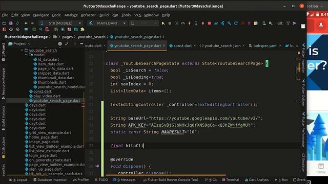 Day 15 | Flutter Tutorial YouTube Search 04 - API Integration #30DaysOfFlutter смотреть онлайн