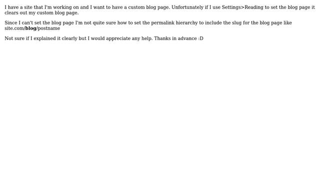Wordpress: How to have posts have a parent in permalink like site.com/blog/postname? смотреть онлайн